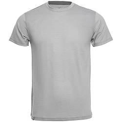Merino Shirt - Thermounterhemd Kurzarm I Thermo Oberteil aus 100% Merinowolle I T-Shirt kurz für Wandern, Sport I grau, Größe L von gipfelsport