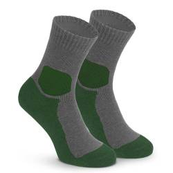 gipfelsport Wandersocken aus Merino Wolle dick Grün (1x Paar) 28-31 von gipfelsport