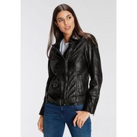 Gipsy Lederjacke AUBREE lässige Bikerjacke mit Gürtel von gipsy