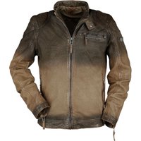 Gipsy Lederjacke - Arne Slim Fit Lamov - S bis 3XL - für Männer - Größe L - dunkelbraun von gipsy