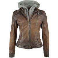 Gipsy Lederjacke CASCHA in Vintage-Optik mit mit abzippbarem Sweat-Einsatz von gipsy