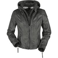 Gipsy Lederjacke - Cacey LEGV - XS bis 4XL - für Damen - Größe XXL - anthrazit von gipsy