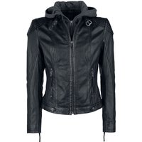 Gipsy Lederjacke - Cacey - S bis 3XL - für Damen - Größe 3XL - schwarz von gipsy