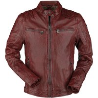 Gipsy Lederjacke - Camren Slim Fit NSLVW - S bis 6XL - für Männer - Größe 5XL - rot von gipsy