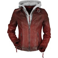 Gipsy Lederjacke - Cascha LAMOV - XS bis 5XL - für Damen - Größe M - rot von gipsy