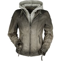 Gipsy Lederjacke - Cascha LAMOV - XS bis 5XL - für Damen - Größe XXL - taupe von gipsy