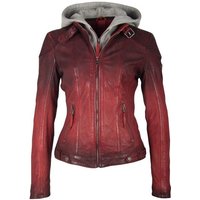 Gipsy Lederjacke Cascha in Vintage-Optik mit mit abzippbarem Sweat-Einsatz von gipsy