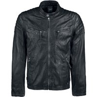 Gipsy Lederjacke - Chester - XXL bis 4XL - für Männer - Größe XXL - schwarz von gipsy