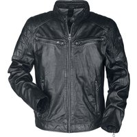 Gipsy Lederjacke - GB Derry Laorv - S bis 3XL - für Männer - Größe 3XL - schwarz von gipsy