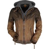 Gipsy Lederjacke - GGCascha LAMOV - XS bis 4XL - für Damen - Größe XS - braun von gipsy