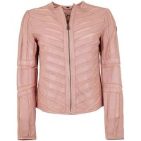 Gipsy Lederjacke GGSuri LELEV Gipsy - Damen Echtleder Lederjacke Lammnappa Materialmix rose von gipsy