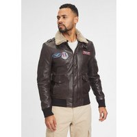 Gipsy Lederjacke GMCruise Gipsy - Herren Echtleder Lederjacke Lammnappa dunkelbraun von gipsy