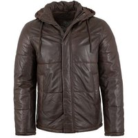 Gipsy Lederjacke GMDule Gipsy - Herren Echtleder Lederjacke Stepp Lammnappa dunkelbraun von gipsy