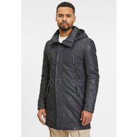 Gipsy Lederjacke GMKassio Gipsy - Herren Echtleder Lederjacke Lammleder Kapuze anthrazit von gipsy