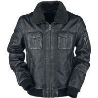 Gipsy Lederjacke - Maic Slim Fit LROV W - M bis 3XL - für Männer - Größe XL - schwarz von gipsy