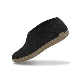 glerups dk A Shoes Unisex-Erwachsene Filz-Hausschuh, Damen,Herren Huettenschuhe, Filz-Pantoffel Slipper Puschen Stiefel warm,Charcoal,36 EU / 3.5 UK von glerups dk