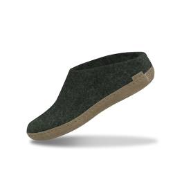 glerups dk B Slipper Unisex - Erwachsene Filz-Slipper, Damen,Herren Huettenschuhe, Puschen Stiefel kuschelig warm Winter Unisex,Forest,41 EU / 7.5 UK von glerups dk