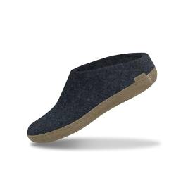 glerups dk B Slipper Unisex - Erwachsene Filz-Slipper, Damen,Herren Huettenschuhe,Filz-Schuhe,Filz-Pantoffel,Pantoletten,Puschen Blau, 40 EU / 6.5 UK von glerups dk