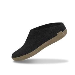 glerups dk B Slipper Unisex-Erwachsene Filz-Slipper, Damen,Herren Huettenschuhe,Filz-Schuhe,Filz-Pantoffel,Pantoletten,Puschen Schwarz, 36 EU / 3.5UK von glerups dk