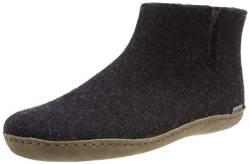 glerups dk G Ankle Shoe Unisex-Erwachsene Filz-Stiefel, Damen,Herren Huettenschuhe, Pantoffel Slipper Puschen lammfell,Charcoal,36 EU / 3.5 UK von glerups dk