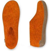 glerups dk Halbschuhe Hausschuhe Filzschuhe orange Gr. 40 Hüttenschuhe von glerups dk