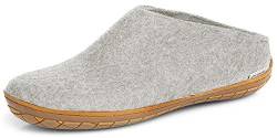 glerups dk Unisex-Erwachsene Filz-Hausschuh BR, Damen,Herren Hausschuh,Huettenschuh, Schafwolle, rutschfeste Gummisohle Grau (Grey), 45 EU / 10.5 UK von glerups dk