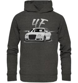 glstkrrn A6 S6 Rennsport 4F Avant Hoodie, Regular, Unisex, Dark Heather Grey, M von glstkrrn