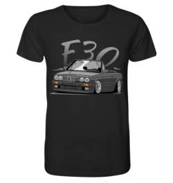 glstkrrn E30 Cabrio T-Shirt, Regular, Unisex, Black, L von glstkrrn