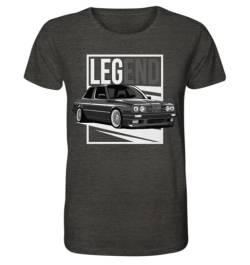 glstkrrn E30 T-Shirt, Regular, Unisex, Dark Heather Grey, M von glstkrrn