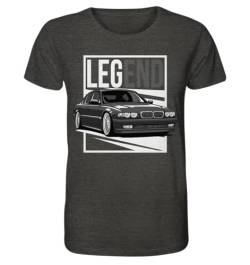 glstkrrn E38 Legend T-Shirt, Regular, Unisex, Dark Heather Grey, XXL von glstkrrn