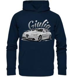 glstkrrn Giulia Quadrifoglio no Skulldriver Hoodie, Regular, Unisex, French Navy, XL von glstkrrn