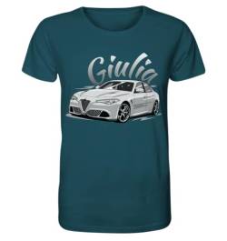 glstkrrn Giulia Quadrifoglio no Skulldriver T-Shirt, Regular, Unisex, Stargazer, S von glstkrrn