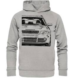 glstkrrn S4 B5 Avant Hoodie, Regular, Unisex, Heather Grey, XL von glstkrrn