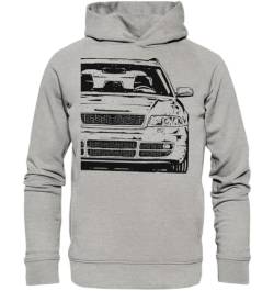 glstkrrn S4 B5 Avant Hoodie, Regular, Unisex, Heather Grey, XXL von glstkrrn