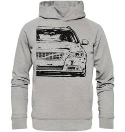 glstkrrn V70 Hoodie, Regular, Unisex, Heather Grey, L von glstkrrn