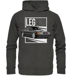 glstkrrn W124 Hoodie, Regular, Unisex, Dark Heather Grey, XL von glstkrrn