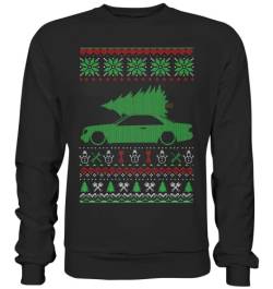 glstkrrn W124 Ugly Christmas Sweater, Regular, Unisex, Schwarz, M von glstkrrn