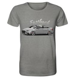 glstkrrn i30N Fastback T-Shirt, Regular, Unisex, Mid Heather Grey, L von glstkrrn