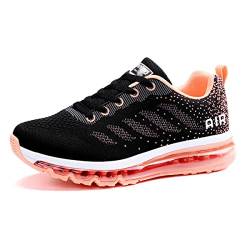 gojiang Laufschuhe Sportschuhe Herren Damen Straßenlaufschuhe Turnschuhe Modisch Atmungsaktiv rutschfest Sneakers Fitness Schuhe Blackpink-40 von gojiang