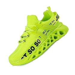 gojiang Schuhe Herren Laufschuhe Herr Damen Sportschuhe Straßenlaufschuhe Mode Sneaker Joggingschuhe Turnschuhe Walkingschuhe Traillauf Tennisschuhe Fitness Schuhe fluorescentgreen45 von gojiang