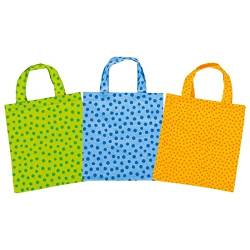 Einkaufsbeutel mit Pünktchen für den Kinder Kaufladen, 3er Set von goki