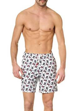 goldenpoint Badeanzug Herren Boxershorts Jeko-Muster, Farbe Mehrfarbig, Größe L von goldenpoint