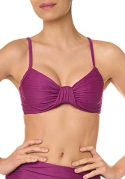 goldenpoint Bikini Damen Badeanzug BH mit Bügeln, Farbe Violett, Größe 95 von goldenpoint