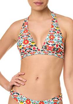 goldenpoint Bikini Damen Badeanzug Fester Triangel-BH Carmen, Farbe Mehrfarbig, Größe 75 von goldenpoint