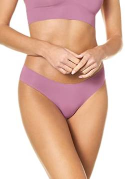 goldenpoint Damen Slip Mittelhohe Taille Seamless, Farbe Violett, Größe M von goldenpoint