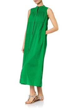 goldenpoint Mare Damen Langes Ärmelloses Kleid mit Knöpfen, Farbe Grün, Größe L von goldenpoint