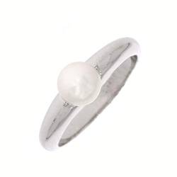 gooix Classic 943-3143-067-540 Damen Ring 925 Sterling Silber Weiß Süßwasserperle 17,2 mm Größe 54 von gooiX