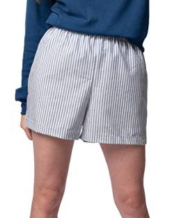 greenjama Damen Pyjama-Shorts, GOTS-Zertifiziert Pyjamaunterteil, Ultramarin, 38 von greenjama