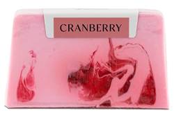 Cranberry Seifen, Blockseife, Naturseife mit Duft, vegan, festes Duschgel, für alle Hauttypen, Soap Bar für Gesicht, Körper, Haare, 100 Gramm von greenum GIFTS OF NATURE