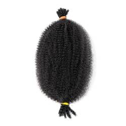 Pferdeschwanz Haarteil Afro-Twist-Haar, 30,5 cm, federndes Afro-Twist-Haar, vorgeflochtenes Spring-Twist-Häkelhaar, vorgedehntes Wickelhaar for weiche Locs-Haarverlängerungen Pferdeschwanz Haarverläng von guiling-1986